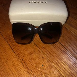 Brown Versace sun glasses